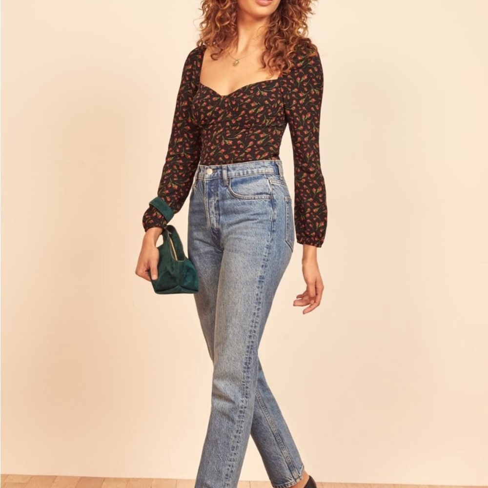 Reformation Floral Reign Top Mina size 0 XS - Picture 2 of 8